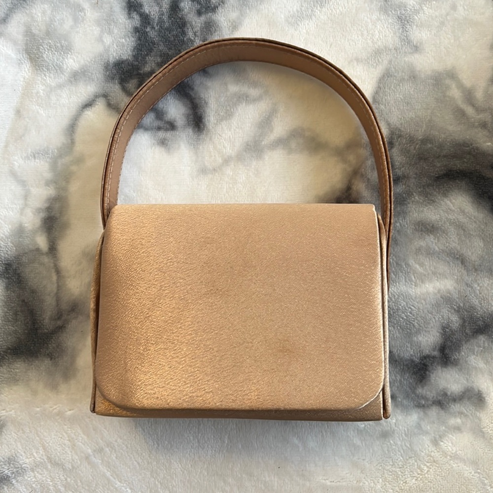 Gold mini evening clutch